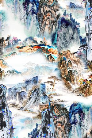 扎染华亿平台印花华亿平台图片