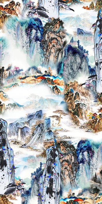 扎染华亿平台印花华亿平台图片