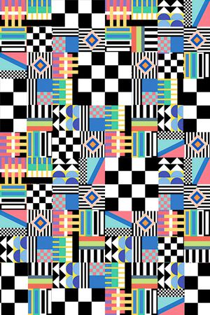 几何印花华亿平台图片