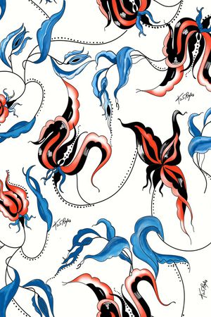 植物印花华亿平台图片