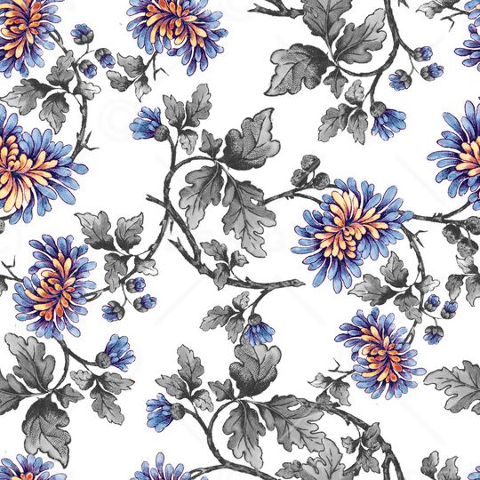 植物印花华亿平台图片