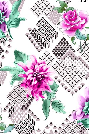 动物花卉印花华亿平台图片