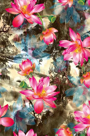 数码华亿平台印花华亿平台图片