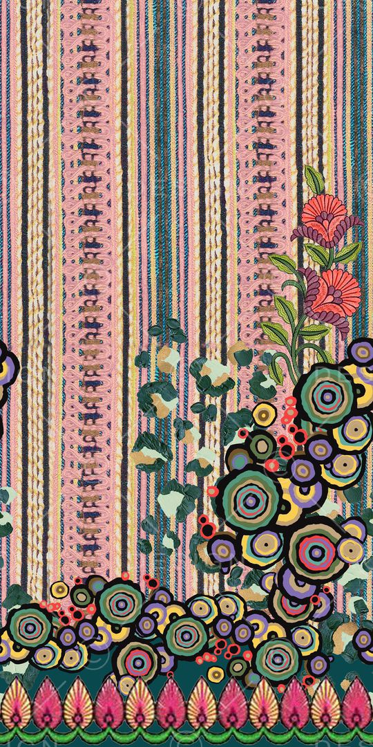 线条印花华亿平台图片