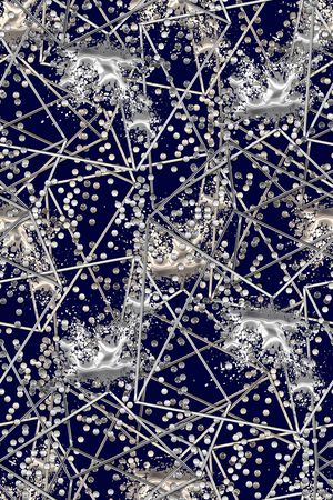 抽象男装印花华亿平台图片