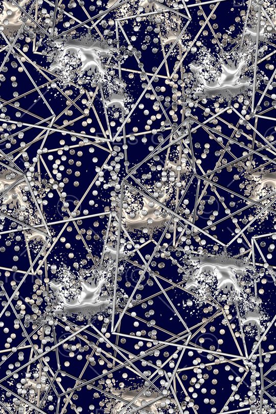 抽象男装印花华亿平台图片