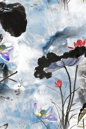 中国风印花华亿平台图片