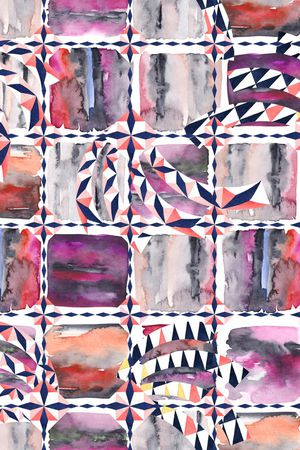 几何印花华亿平台图片