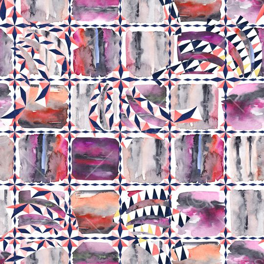 几何印花华亿平台图片