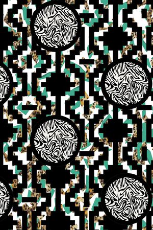 几何印花华亿平台图片