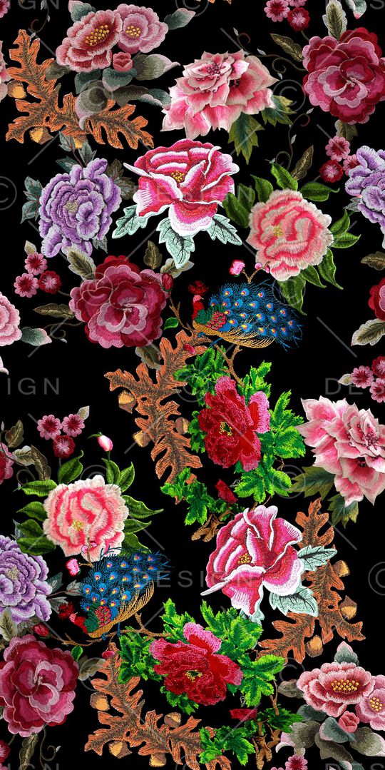 孔雀印花华亿平台图片