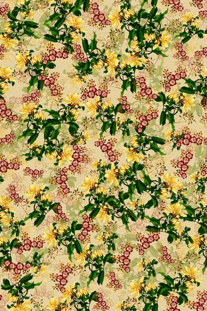 花卉印花华亿平台图片