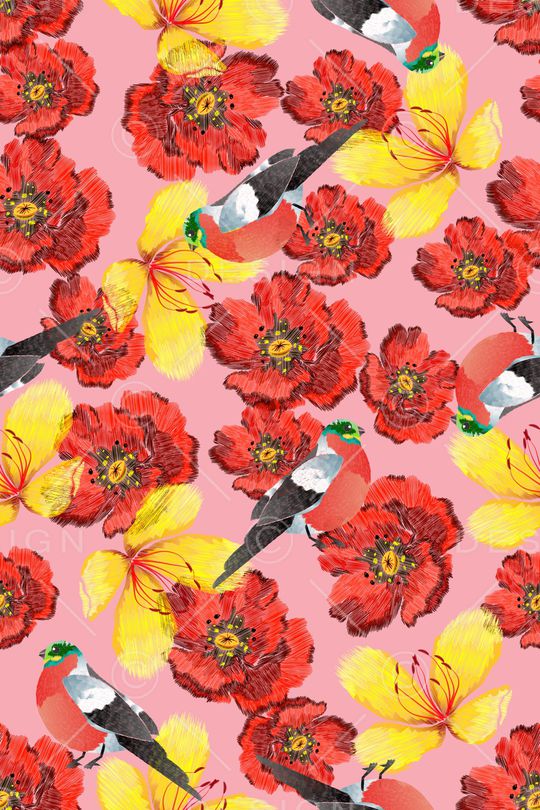 绿植树叶印花华亿平台图片