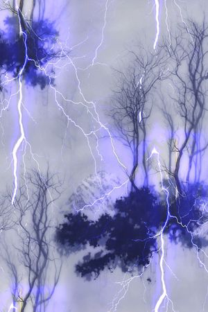 树枝印花华亿平台图片