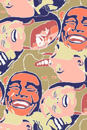 人物印花华亿平台图片