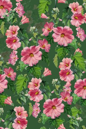 绿植树叶印花华亿平台图片