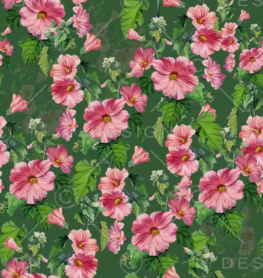 绿植树叶印花华亿平台图片