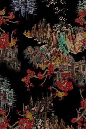 扎染华亿平台印花华亿平台图片