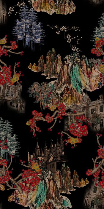 扎染华亿平台印花华亿平台图片