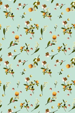 绿植树叶印花华亿平台图片