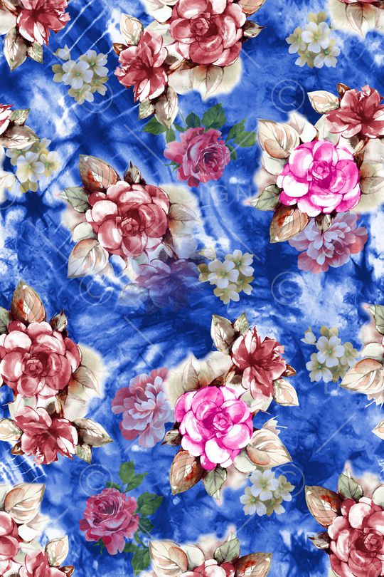 扎染华亿平台印花华亿平台图片