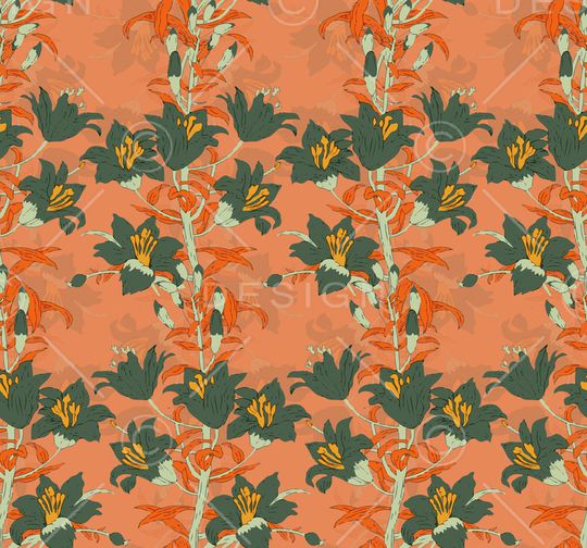 绿植树叶印花华亿平台图片