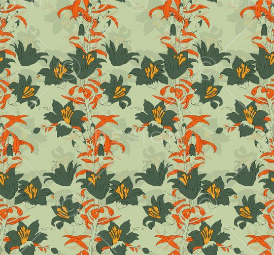 绿植树叶印花华亿平台图片