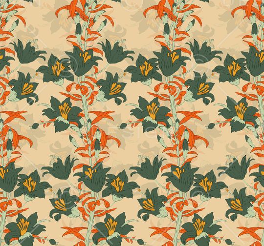 绿植树叶印花华亿平台图片