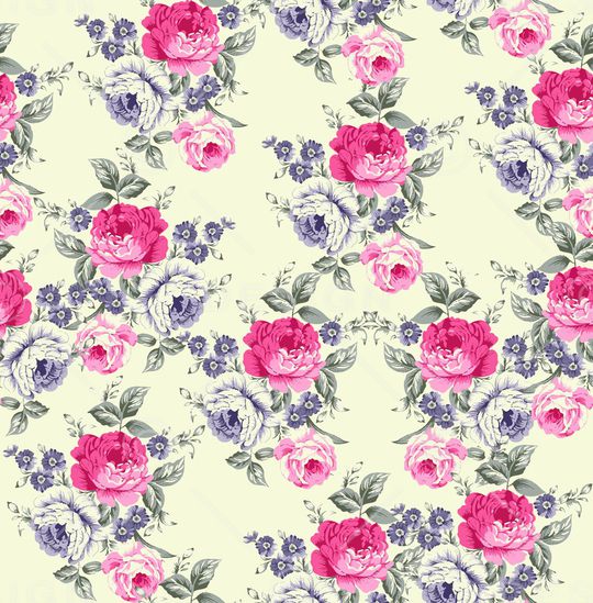 民族花卉印花华亿平台图片