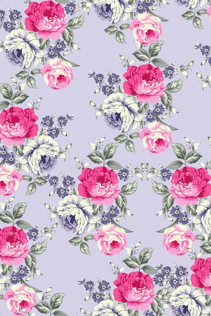 民族花卉印花华亿平台图片