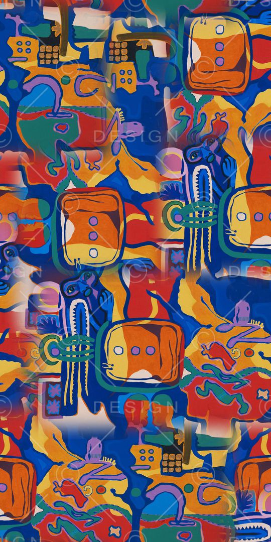 几何印花华亿平台图片