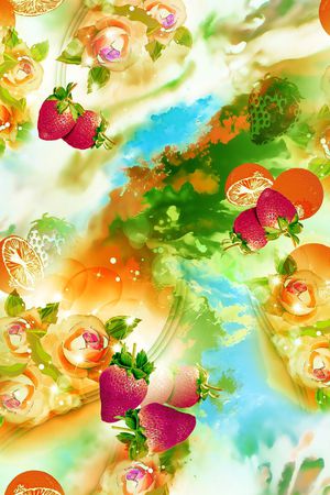 草莓印花华亿平台图片