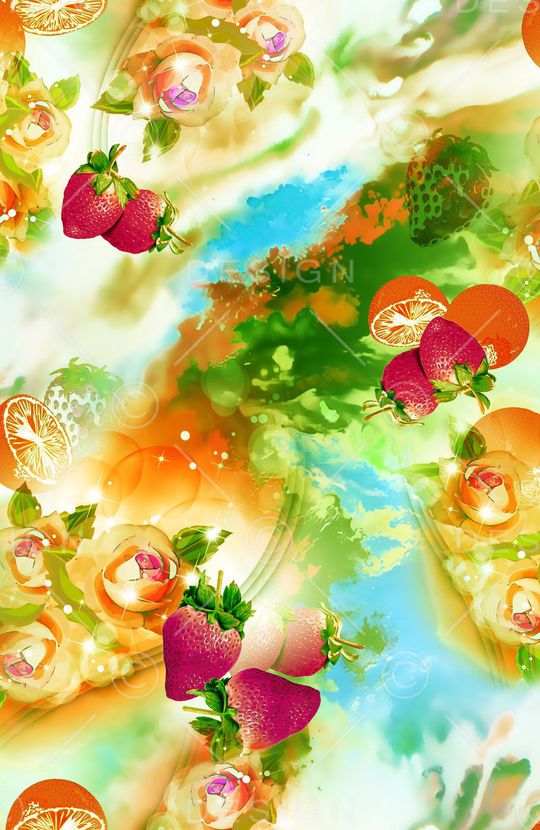 草莓印花华亿平台图片