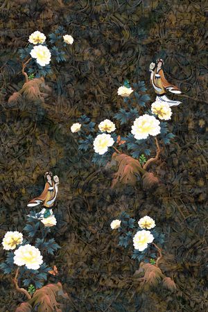 复古印花华亿平台图片