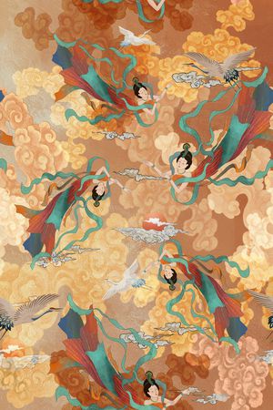 敦煌莫高窟印花华亿平台图片