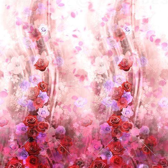 玫瑰印花华亿平台图片