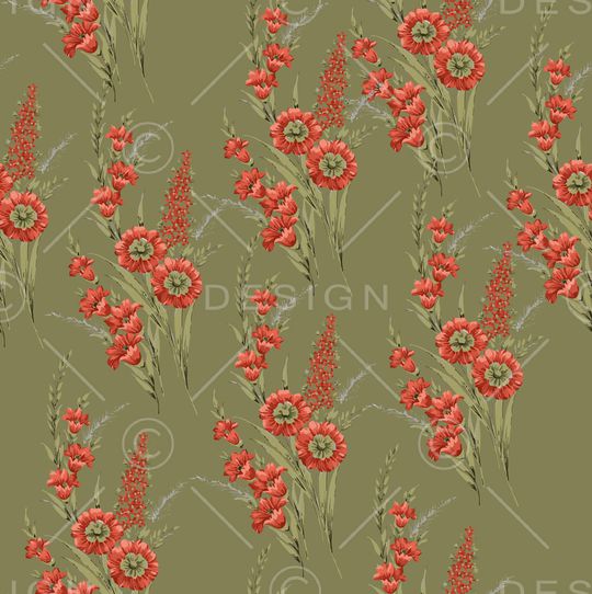 彩底花卉印花华亿平台图片