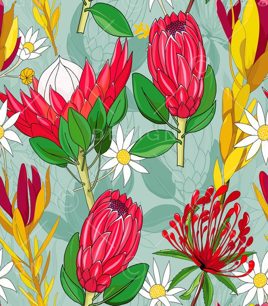 绿植树叶印花华亿平台图片