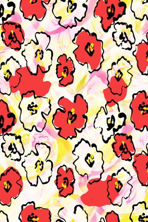 绿植树叶印花华亿平台图片