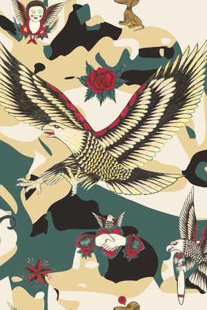 老鹰印花华亿平台图片