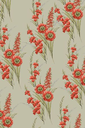 彩底花卉印花华亿平台图片