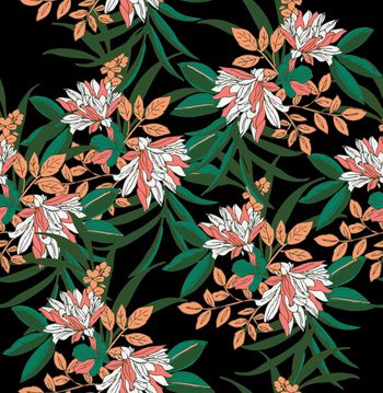 彩底花卉印花华亿平台图片