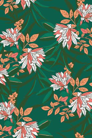 彩底花卉印花华亿平台图片