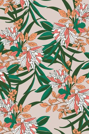 彩底花卉印花华亿平台图片