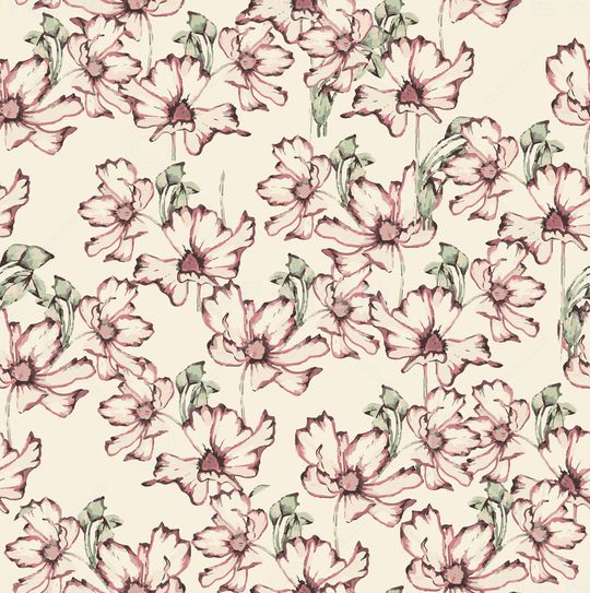 黑底花卉印花华亿平台图片