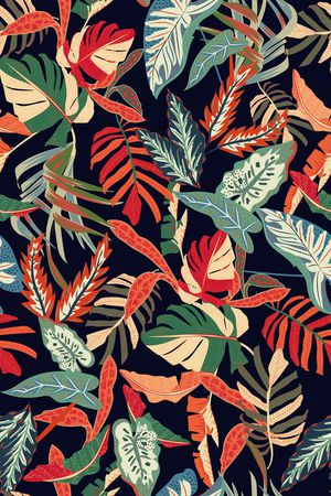 绿植树叶印花华亿平台图片