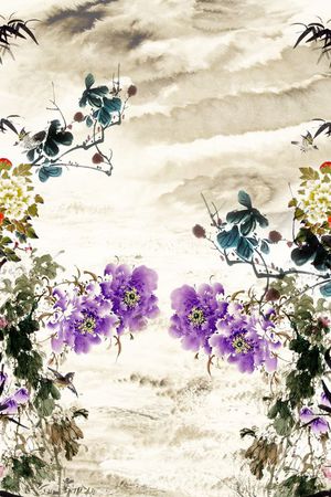 中国风印花华亿平台图片