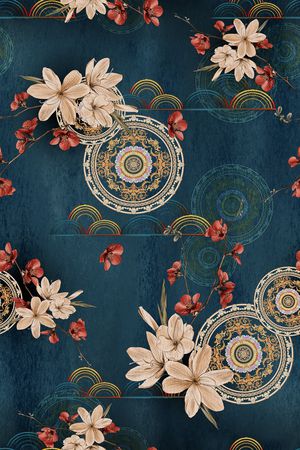 绿植树叶印花华亿平台图片