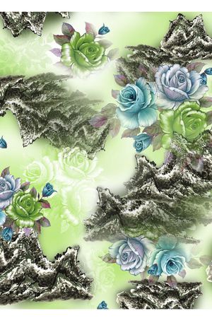 水墨风印花华亿平台图片