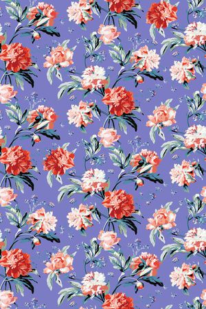 玫瑰花印花华亿平台图片